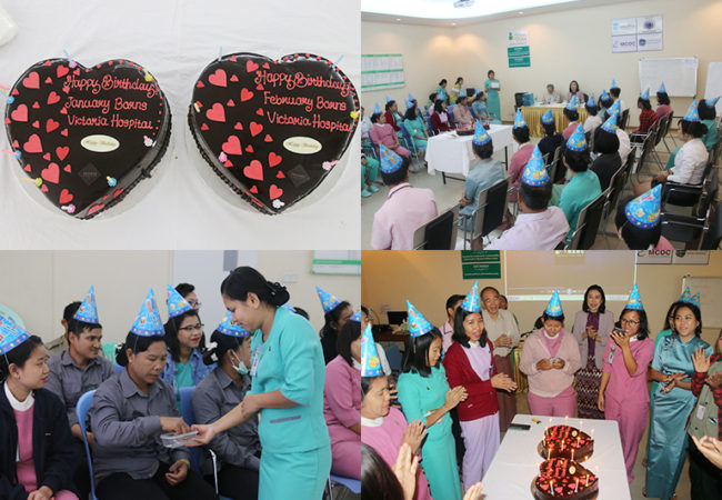 Happy Birthday images of January and February born staff of Victoria hospital 