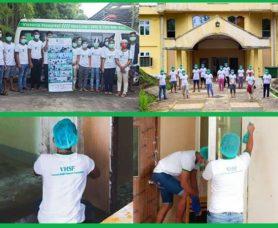 Volunteer services at Mandalar Ward of Phaung Gyi COVID-19 Medical Centre