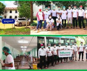 Volunteer services at Yarmanya Ward of Phaung Gyi COVID-19 Medical Centre